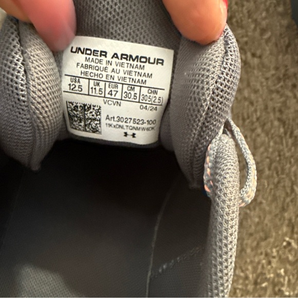 Under Armour Men Blue Athletic Shoes main image 4